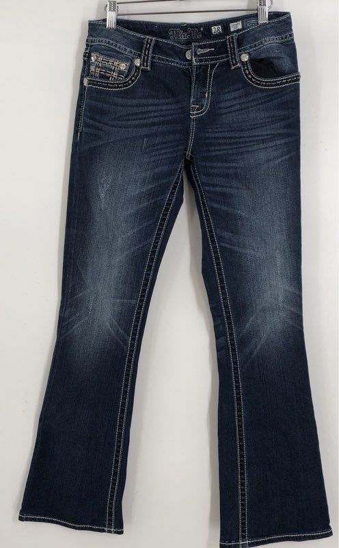 Miss Me Women&#39;s Blue Denim Bootcut Jeans - Size 28