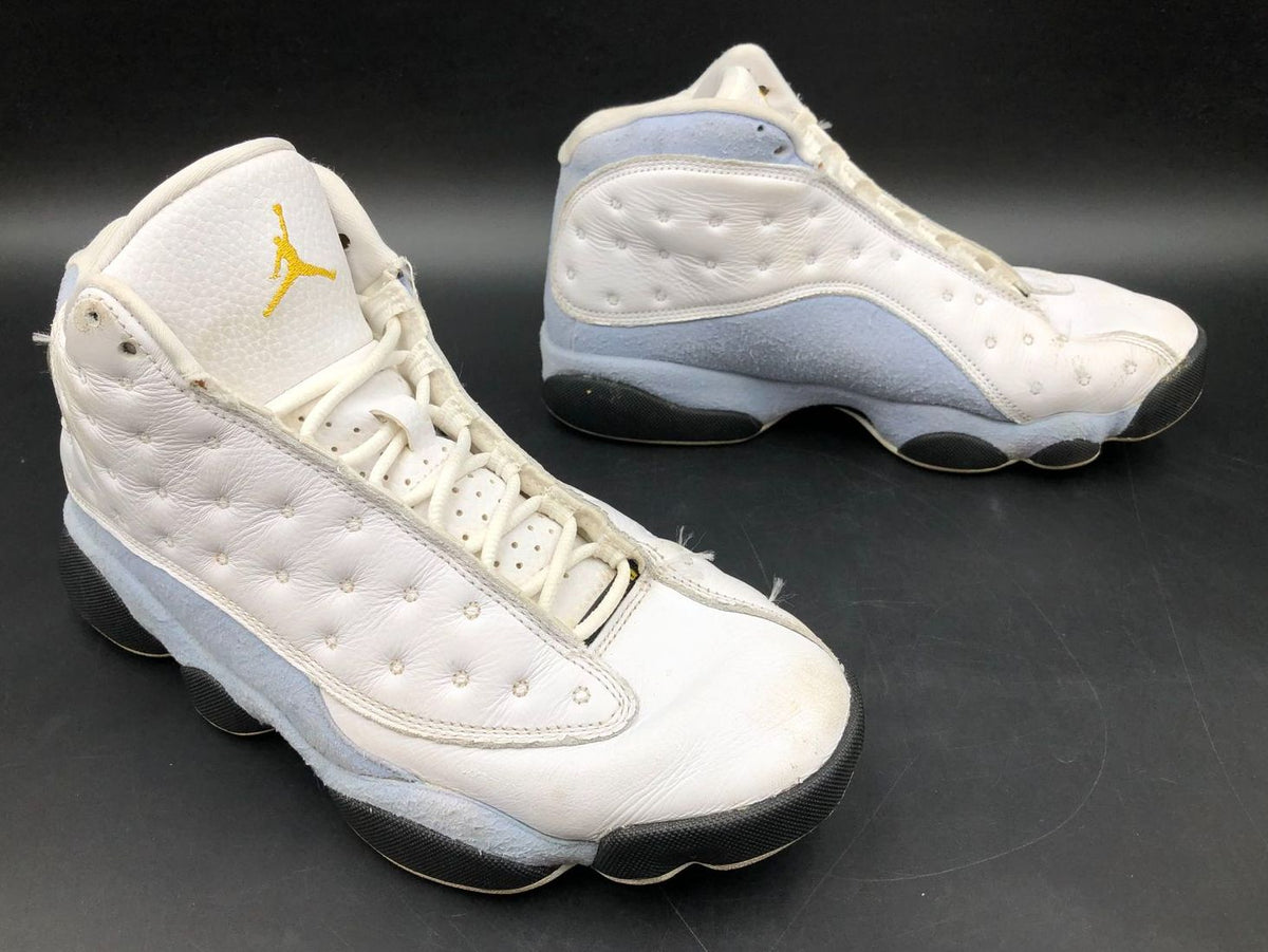 Nike Air Jordan 13 Retro Men's 'Blue Grey' & White Sneakers - Size 7.5 (+COA)