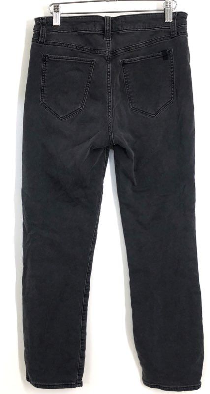 Joe's Jeans Women's Faded Black Frayed Hem Cropped Denim Jeans Sz 27