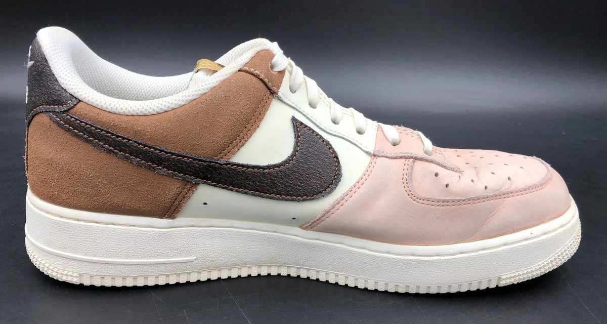 Nike Air Force 1 Low &#39;Neapolitan&#39; Men&#39;s White/Brown/Pink Sneakers - Sz 12 (+COA)