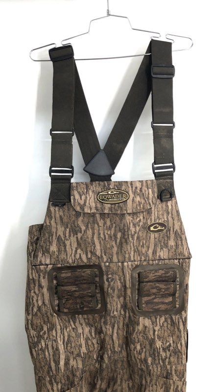 Drake Men's EQWADER Wading System Waders Mossy Oak Bottomland Camo Size 9