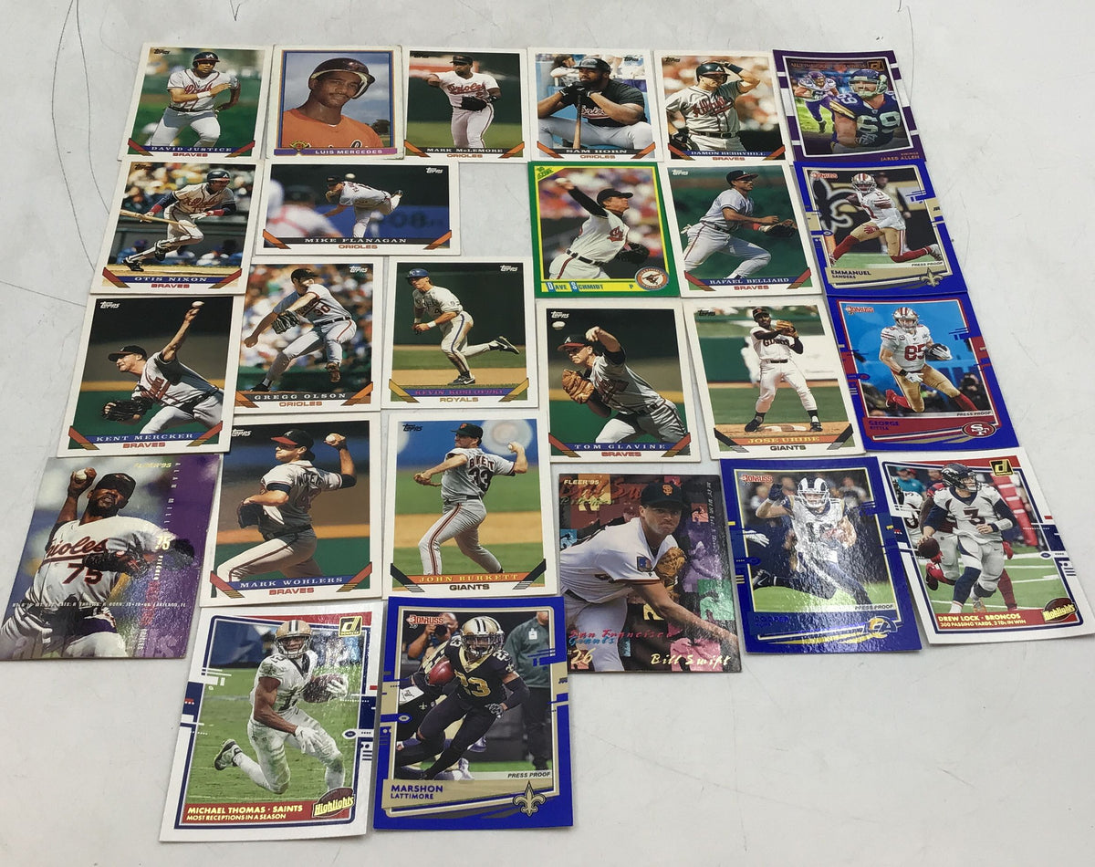 Lot of Baseball, Basketball And Football Cards. Medium Box, Unsorted