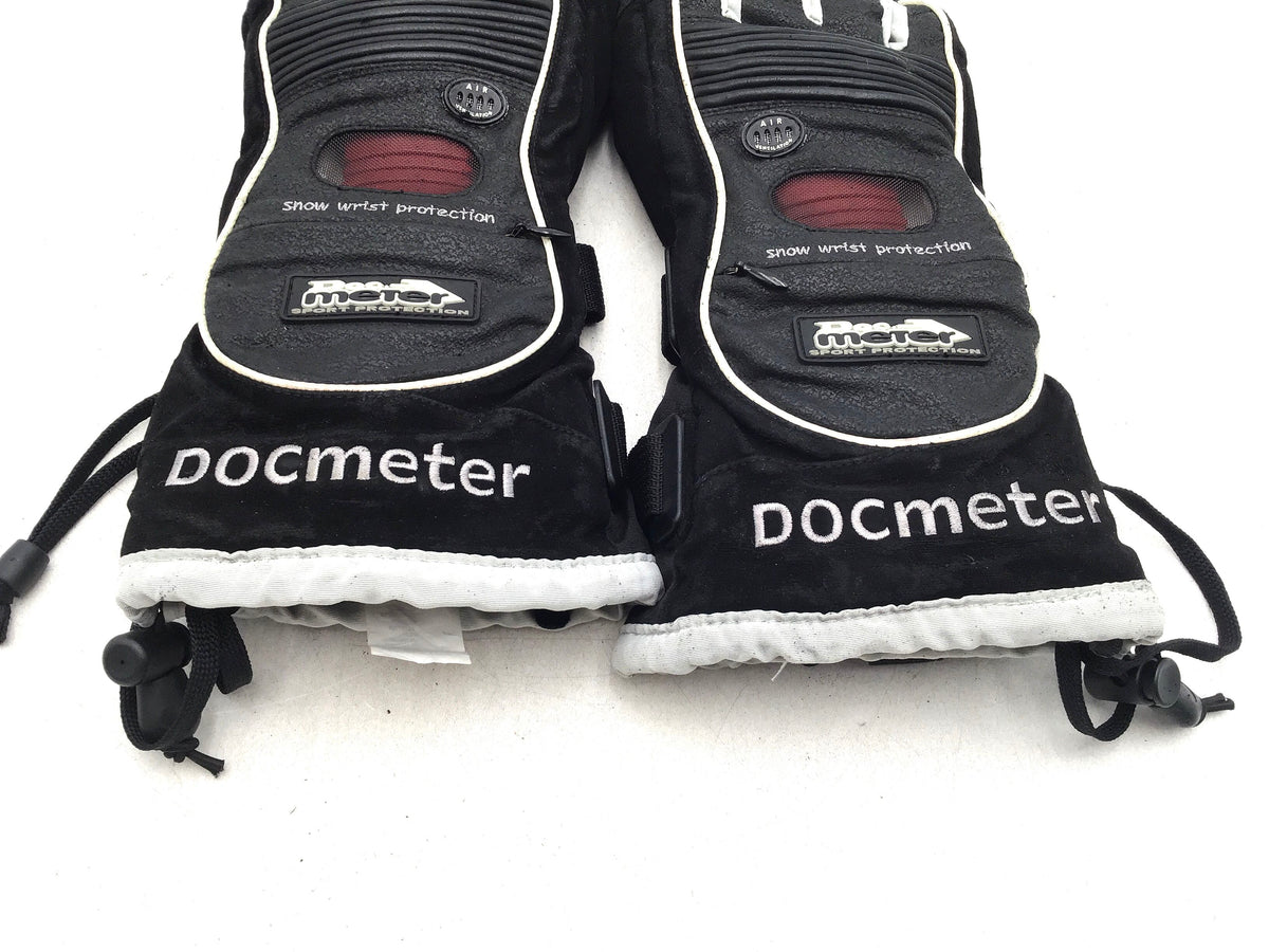 Docmeter Men&#39;s Black Snow Wrist Protection Gloves - Size Small