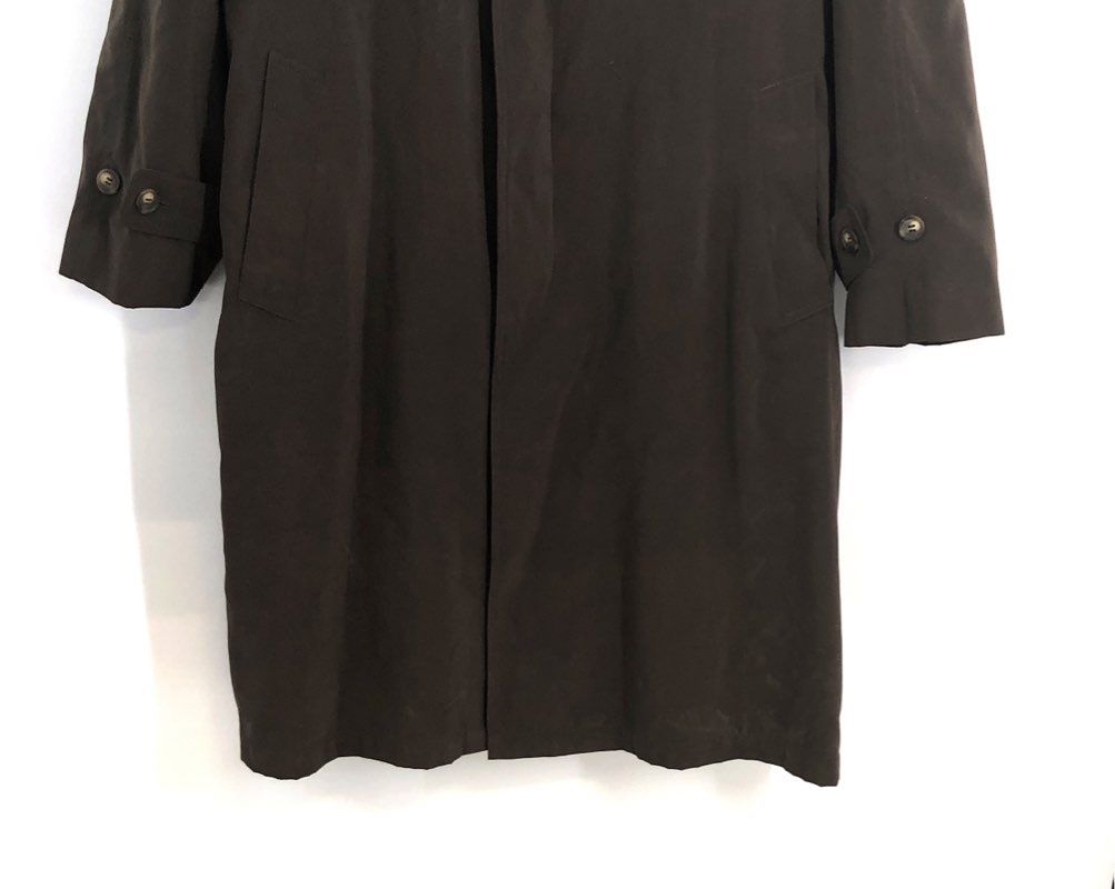 Vintage Y2K Ralph Lauren Men's Brown Belted Trench Coat Overcoat Sz 44R