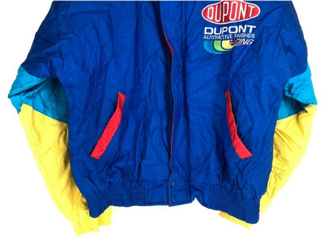 Vintage 90s Jeff Gordon 24 Dupont NASCAR Rainbow Warriors Chase Jacket Sz S