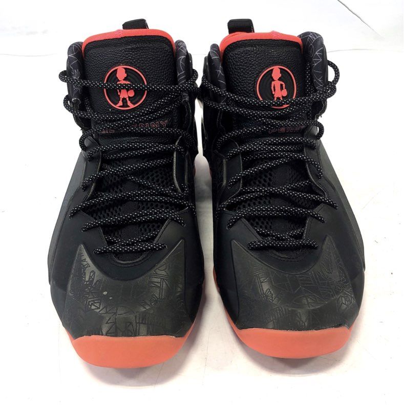 Nike Lil Penny Posite Black Crimson Basketball Shoes Men's Size 9.5