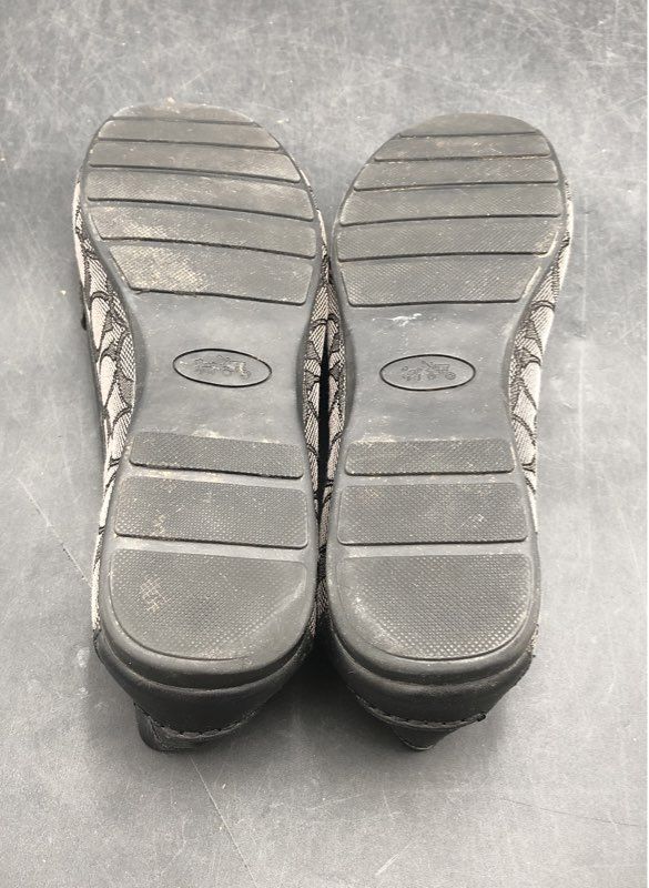 Coach Women's Olive Brown Signature Casual Loafer Shoes - Size 9B