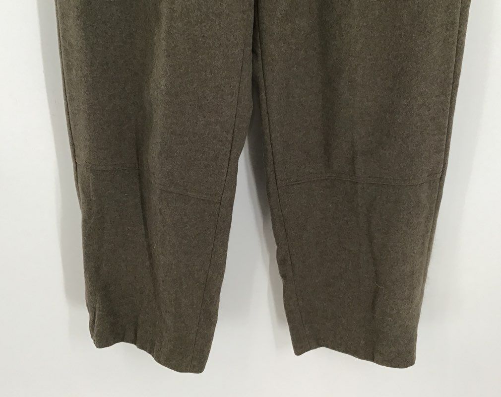 Alois Heiss KG Men&#39;s Gray Wool Hiking Cargo Pants - Size Measured