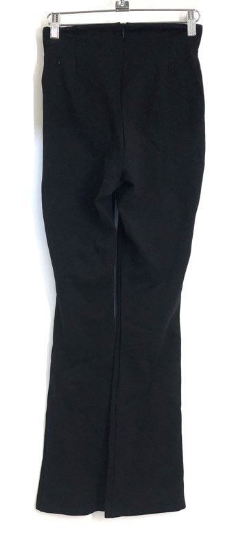 Danielle Bernstein Women's Black Stretch Flare Pants Rear Zip Size 4
