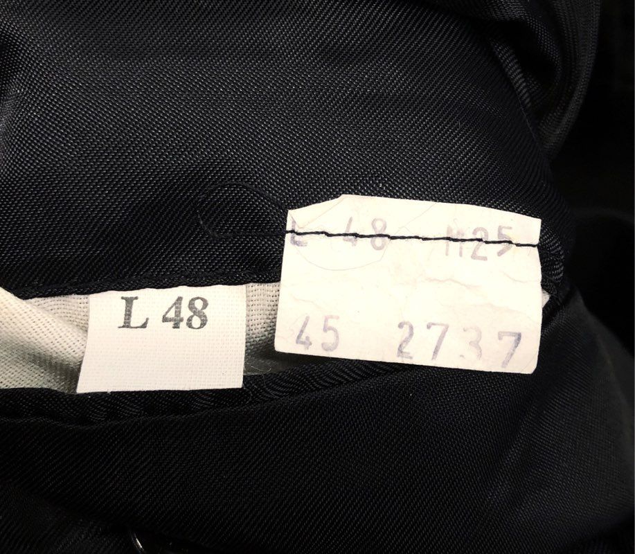 Vintage Y2K Men's Black 100% Wool 4-Button Blazer Sport Coat Sz 48L