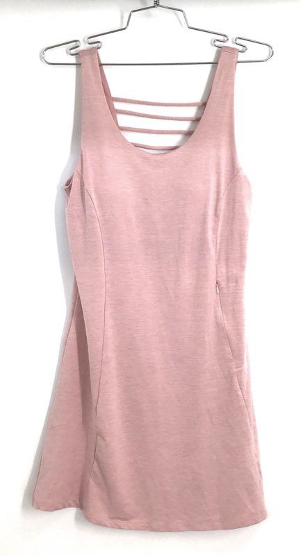 Avalanche Outdoor Supply Women's Pink Strappy Back Performance Mini Dress Sz S
