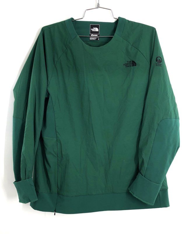 The North Face Women's Steep Series Green Hybrid Pullover Crewneck Jacket Sz L