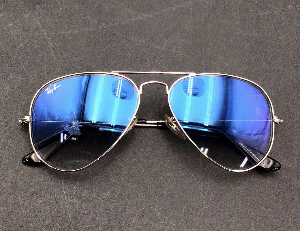 Ray-Ban Men's Blue Aviator Sunglasses