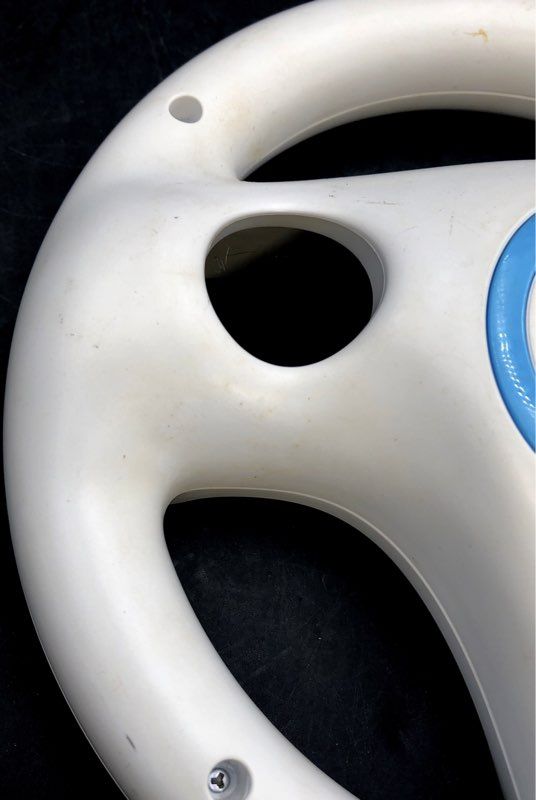 Nintendo Wii Wheel Steering Controller Lot of 3 OEM Official White