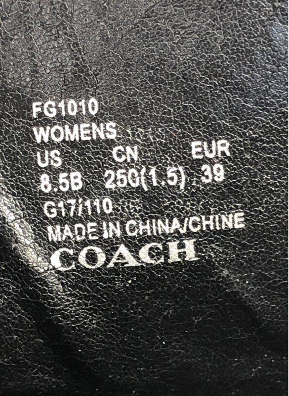 Coach Women's Black Tall Riding Boots - Size 8.5B