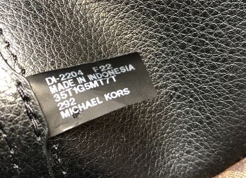 Michael Kors Black Leather Maisie 3-in-1 Tote Bag COA