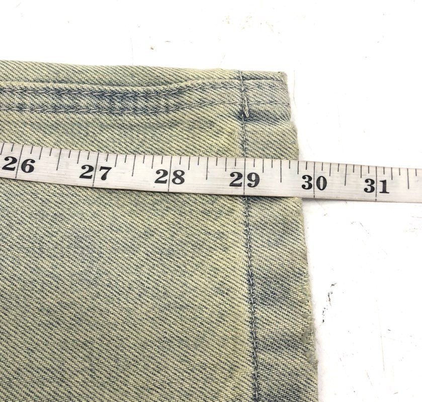 Elfric Eden Men's Light Sand Wash Blue Wide Leg Relaxed Streetwear Jeans Sz 28
