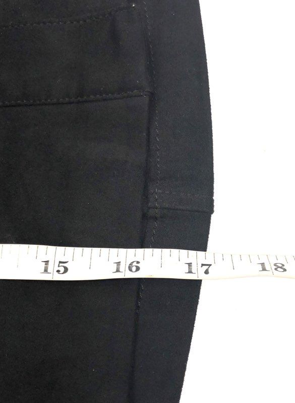 Zara Women's Black Button Front Faux Suede Mini Skirt Patch Pockets Sz L
