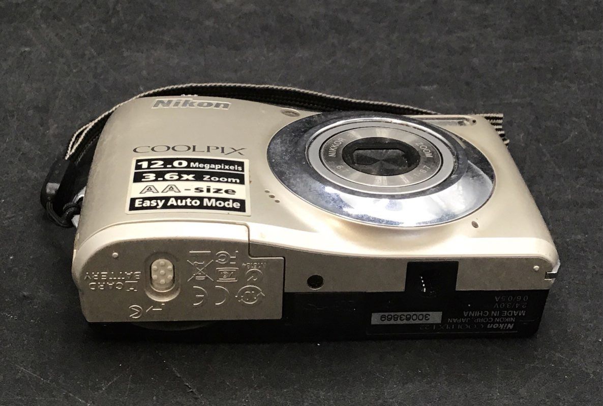 Nikon COOLPIX L22 12.0MP Digital Camera 3.6x Zoom Champagne