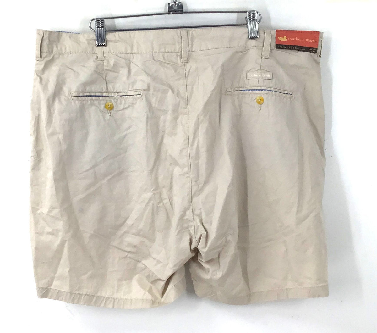 NWT Southern Marsh Men's Tan Cotton Windward Summer Chino Shorts - Size 36