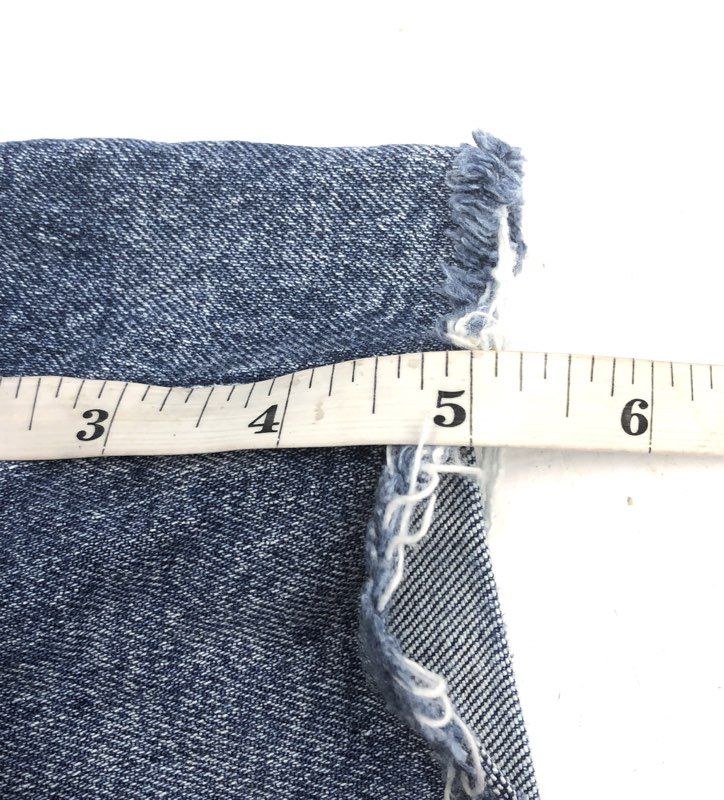 J.Crew Women's Denim Cutoff Shorts Raw Hem High Rise Stretch Sz 29