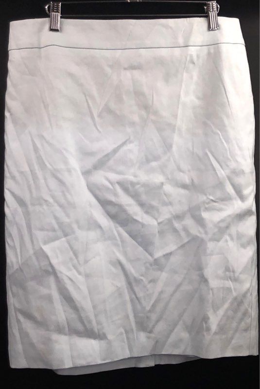Ann Taylor Factory Women's Pale Blue Pencil Skirt NWT Back Slit Lined Sz 12