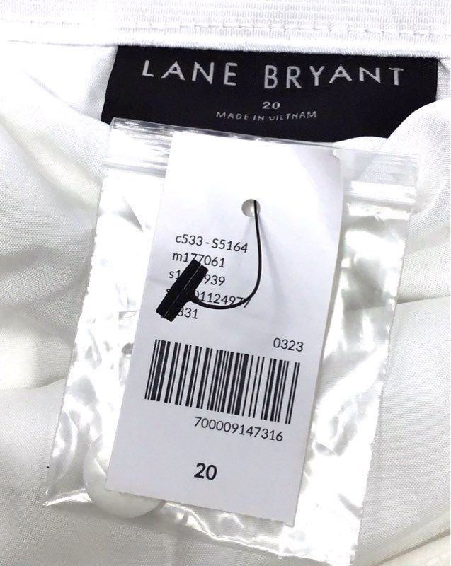 Lane Bryant Women's White Dress Pants Trousers NWT Size 20