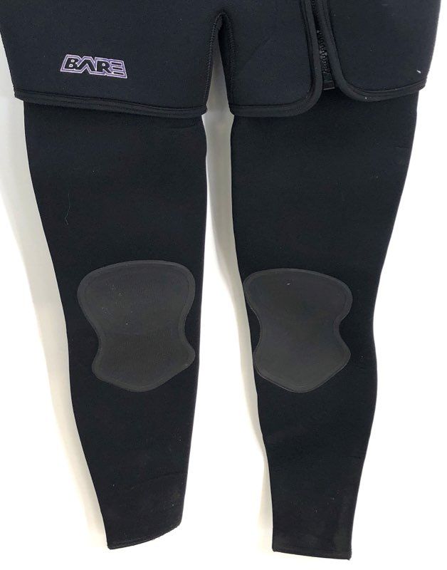 BARE Sport 7mm Neoprene 2-Piece Wetsuit Size 9-10 Black & Purple Made in Canada