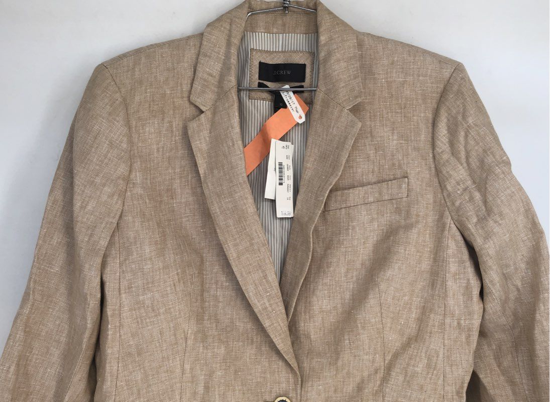 NWT J. Crew Women's Tan Blazer - Size 12