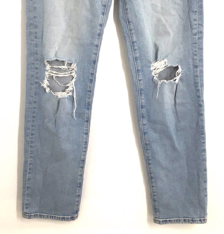 Madewell Women's The Perfect Vintage Straight Jeans Light Wash Distressed Sz 25