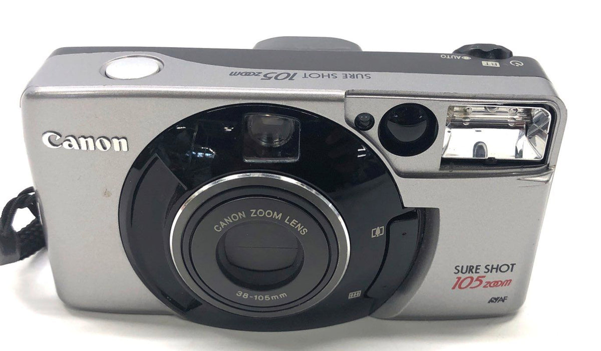Vintage Canon Sure Shot 105 Zoom 35mm Point & Shoot Film Camera 38-105mm