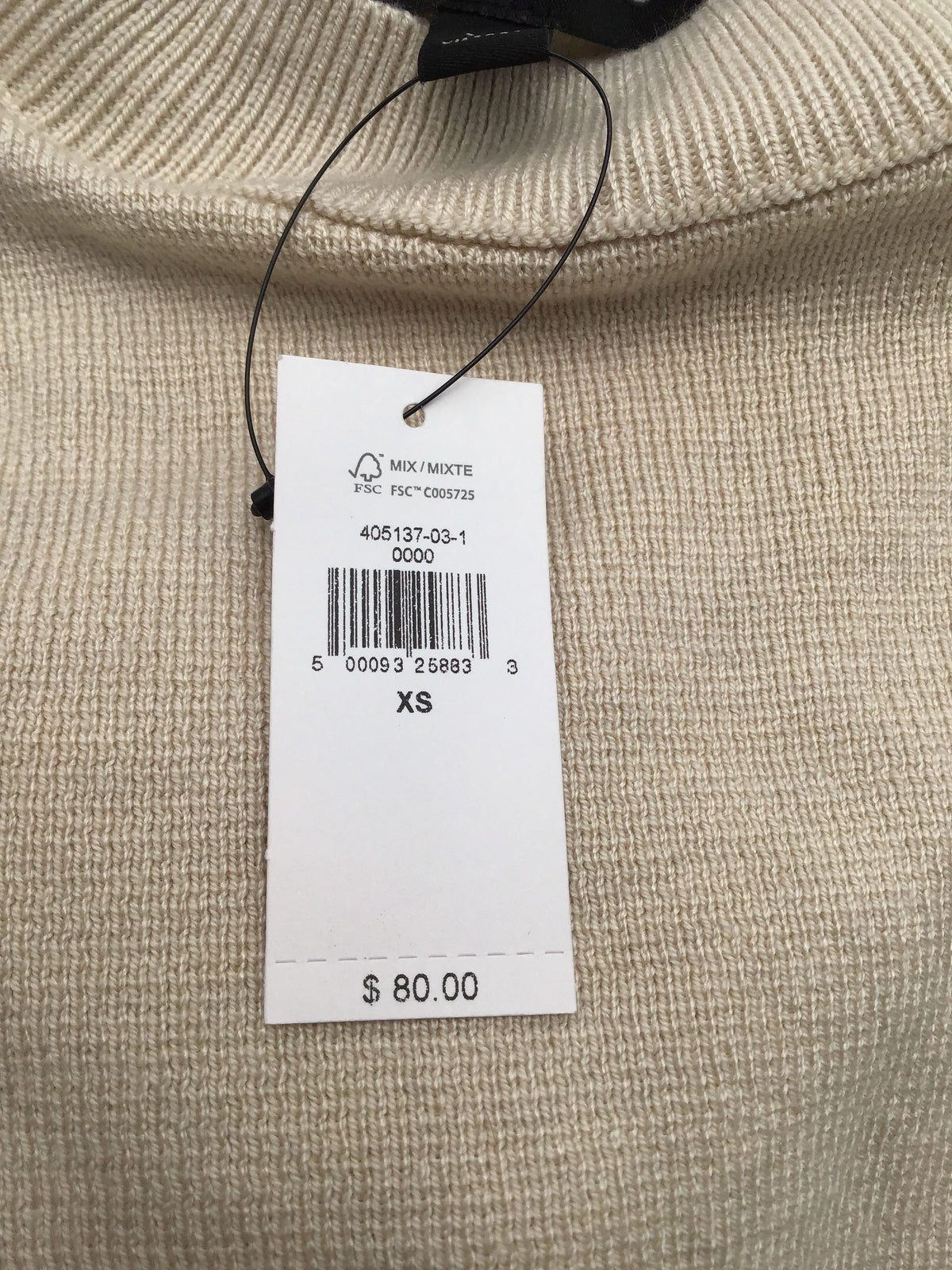 NWT Banana Republic Men&#39;s Beige Pullover Sweater - Size XS