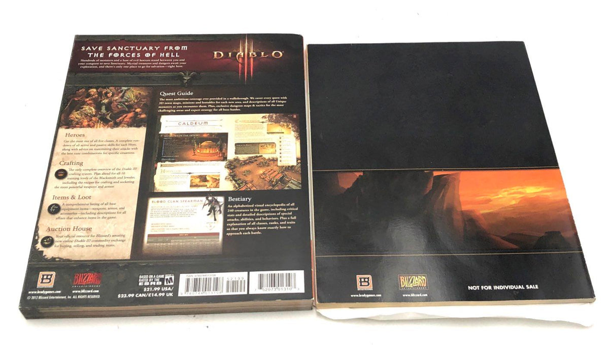 World of Warcraft Diablo III 4 Strategy Guide Book Lot BradyGames PC Atlas