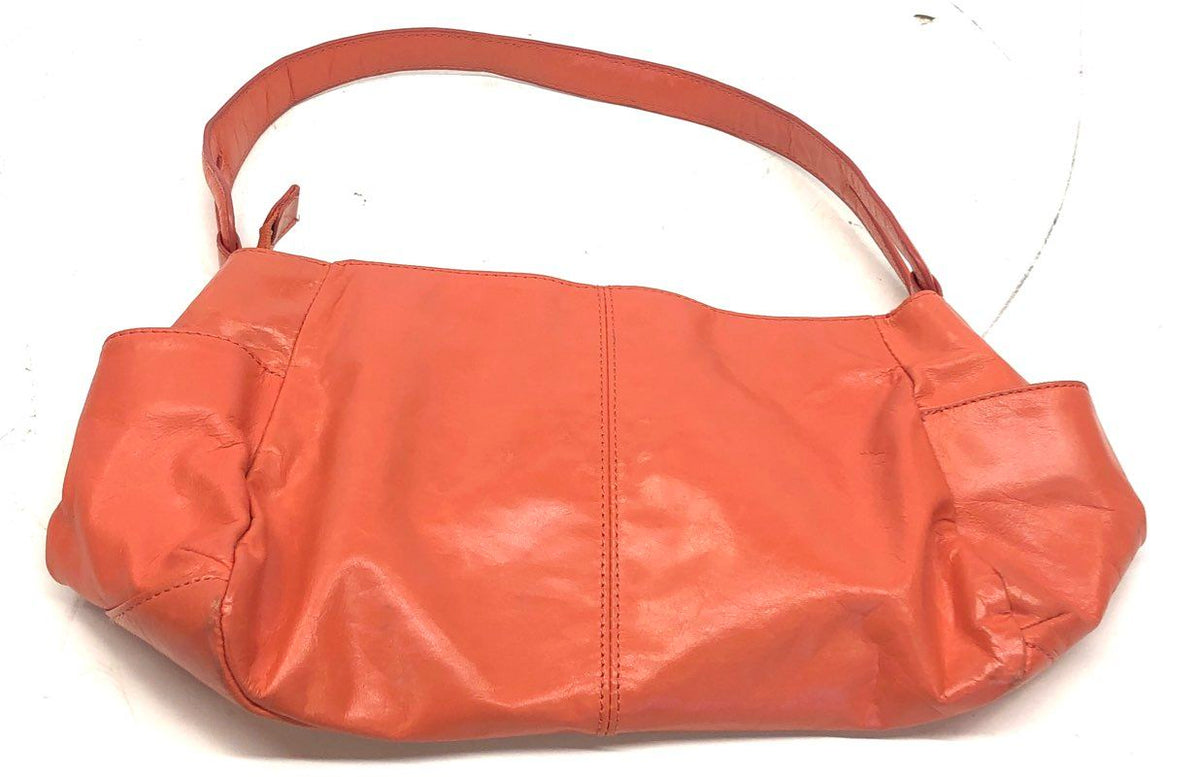 Hobo The Original Burnt Orange Leather Shoulder Bag Purse Lot of 2