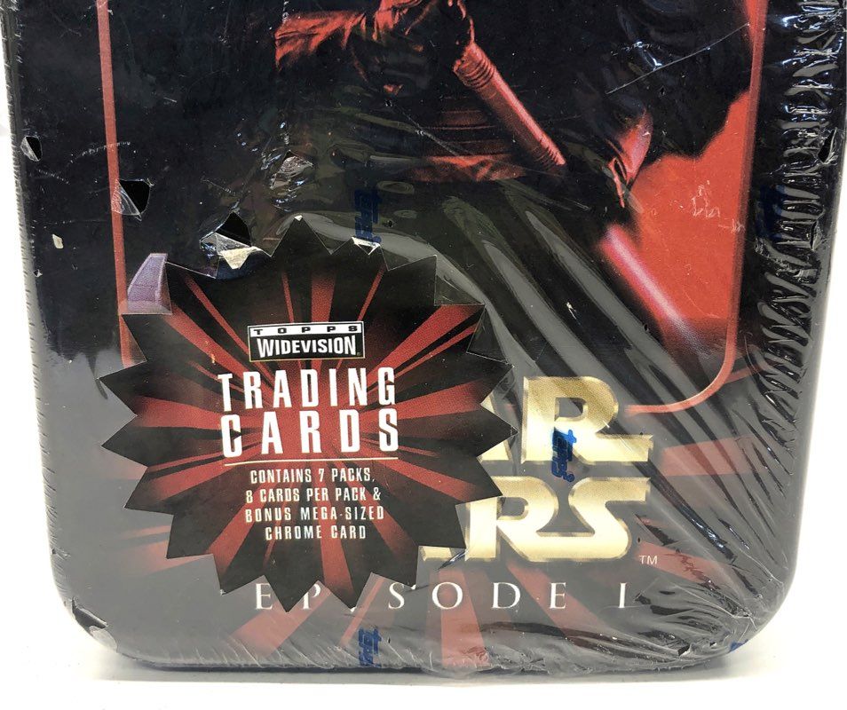 1999 Topps Star Wars Episode I Widevision Darth Maul Card Tin Factory Sealed