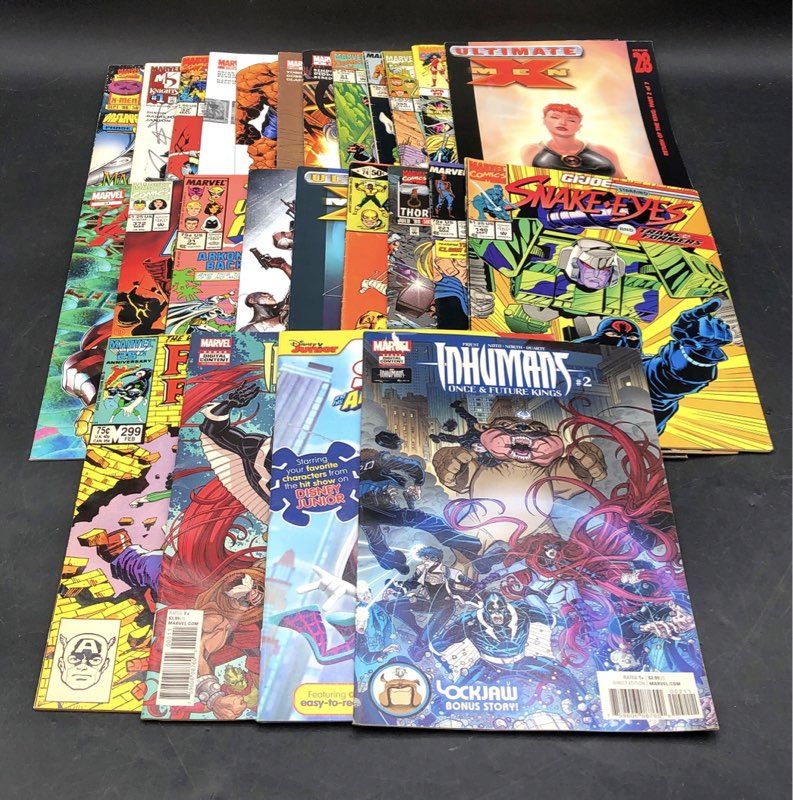 Marvel Comic Book Lot 1980s-Modern Avengers X-Men Thor Inhumans 25 Comics