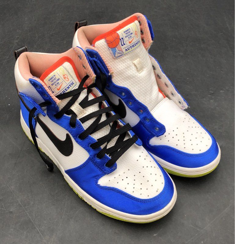 Nike Dunk High One of a Kind WNBA Orange Royal Blue Women's Sneakers Size 7