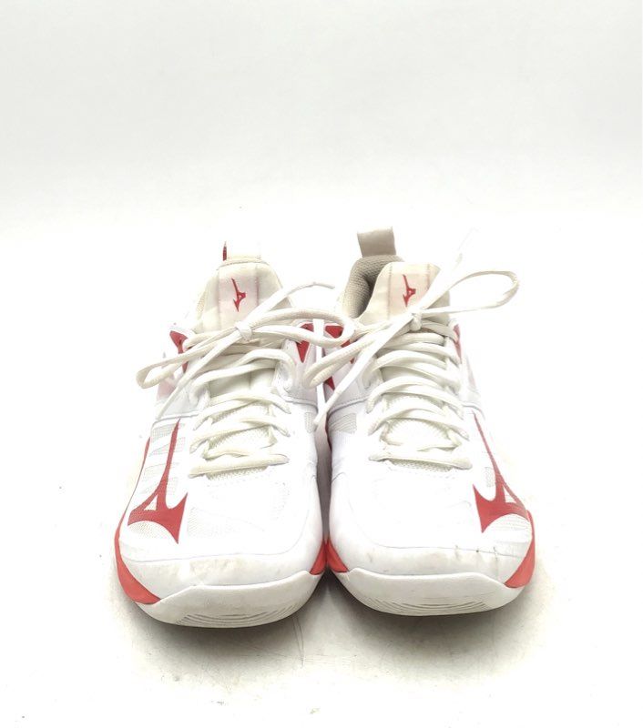 Mizuno Women&#39;s Wave Dimension V1GC224067 White Red Athletic Shoes - Sz 7