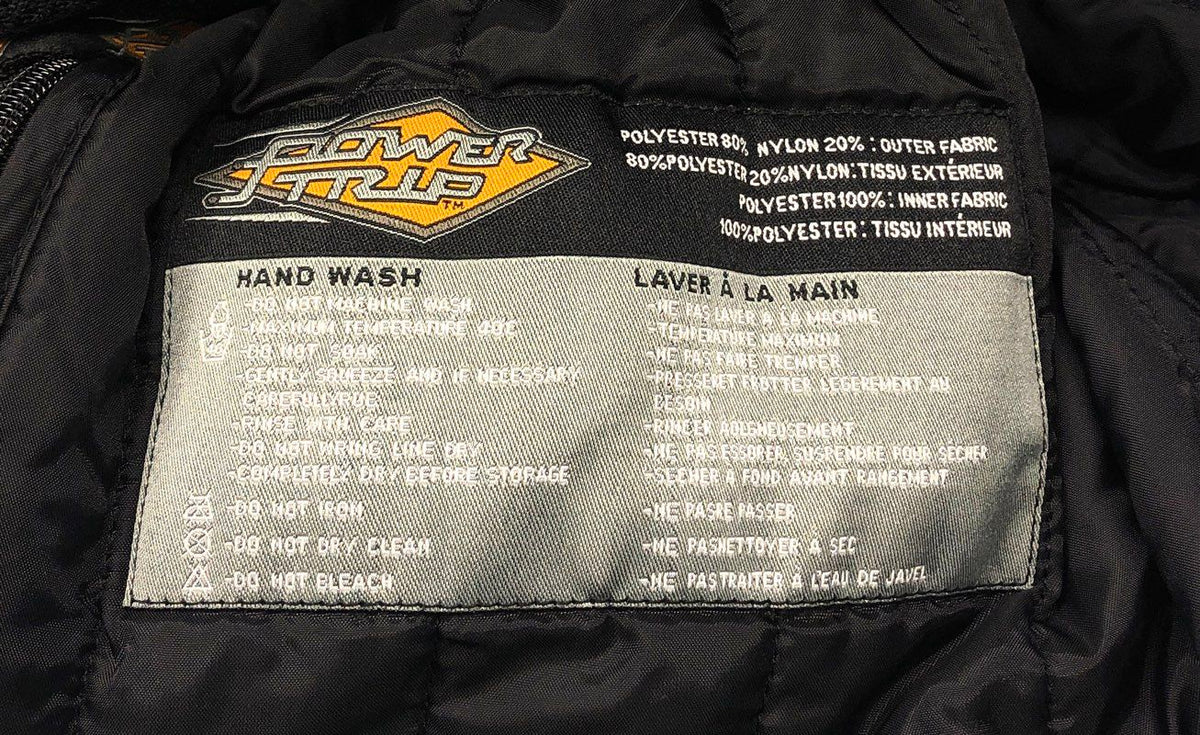 Power Trip Men's Motorcycle Jacket Black Armored Mesh Full Zip Sz L