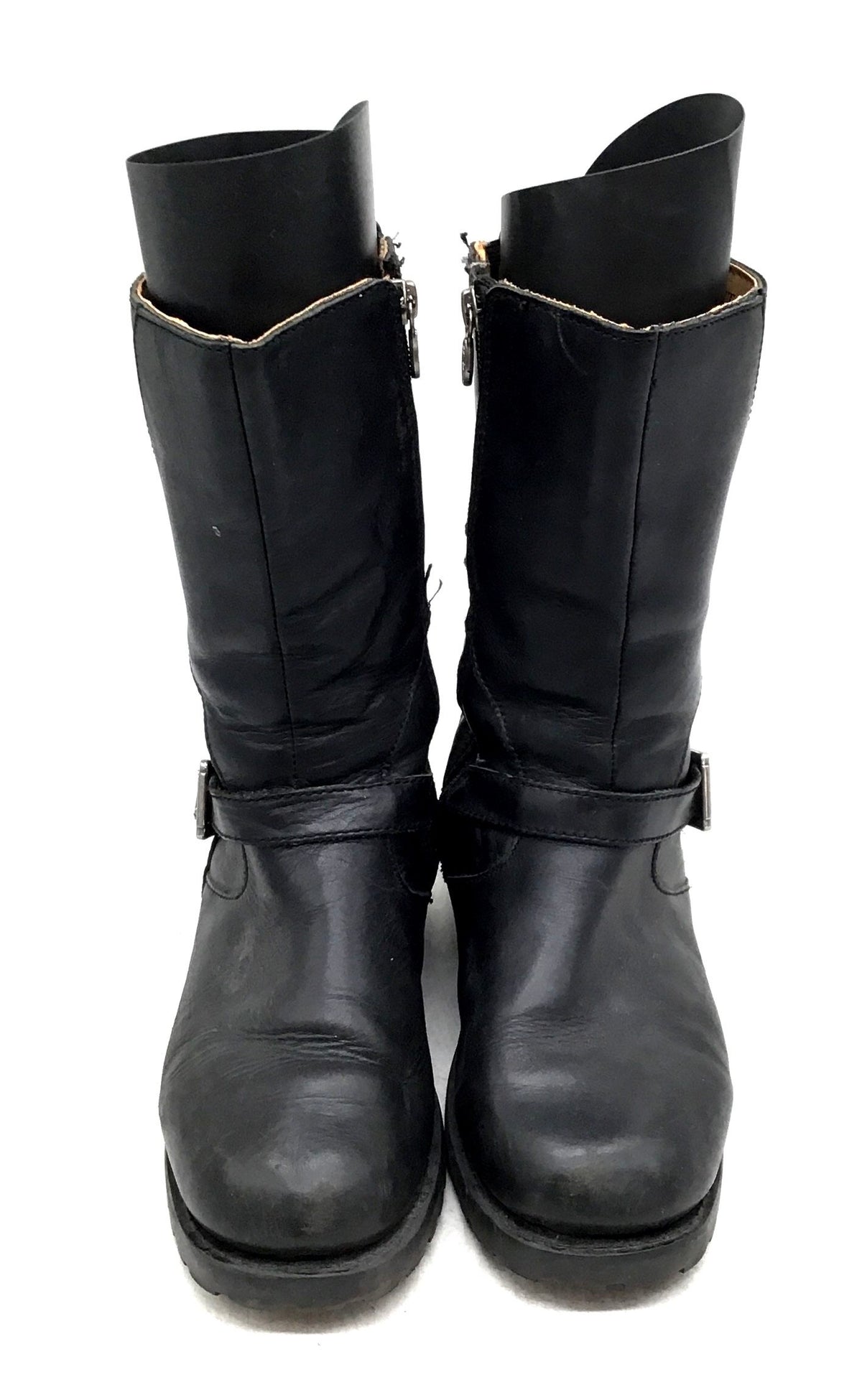 Harley-Davidson Women's Black Biker Boots - Size 8.5