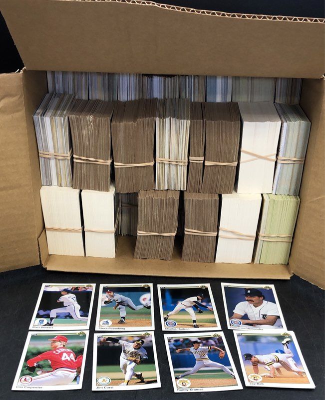 11.8 Lbs. Lot Of Upper Deck Baseball MLB Cards. Medium Box, Unsorted