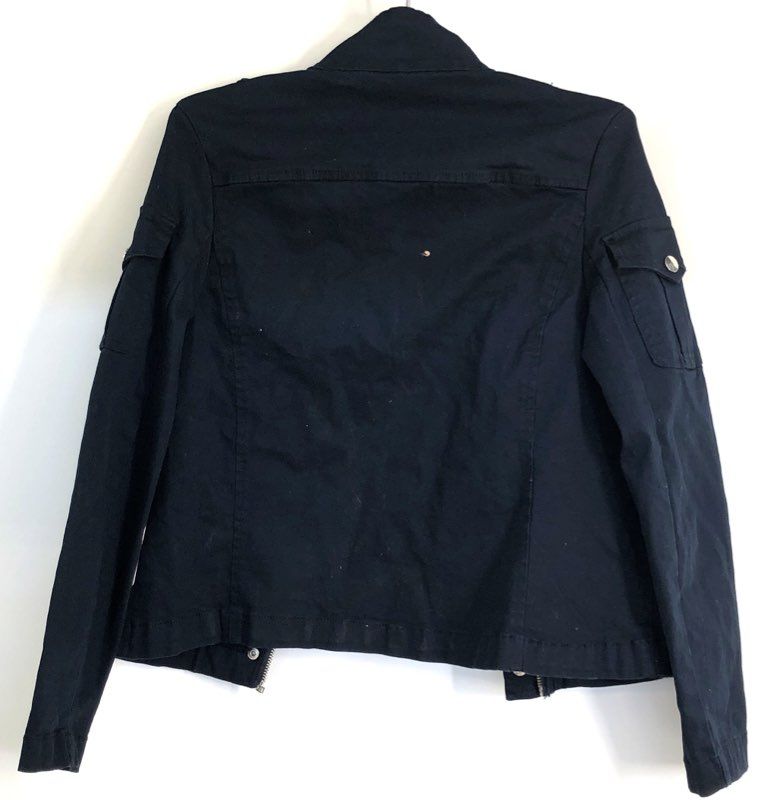 Highway Jeans Women's Navy Blue Military Utility Cargo Jacket Cotton Sz S NWT