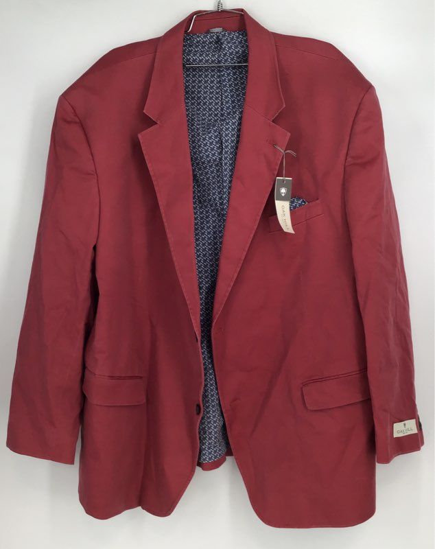 Oak Hill Men&#39;s Red Single-Breasted Blazer - Size 3XLT