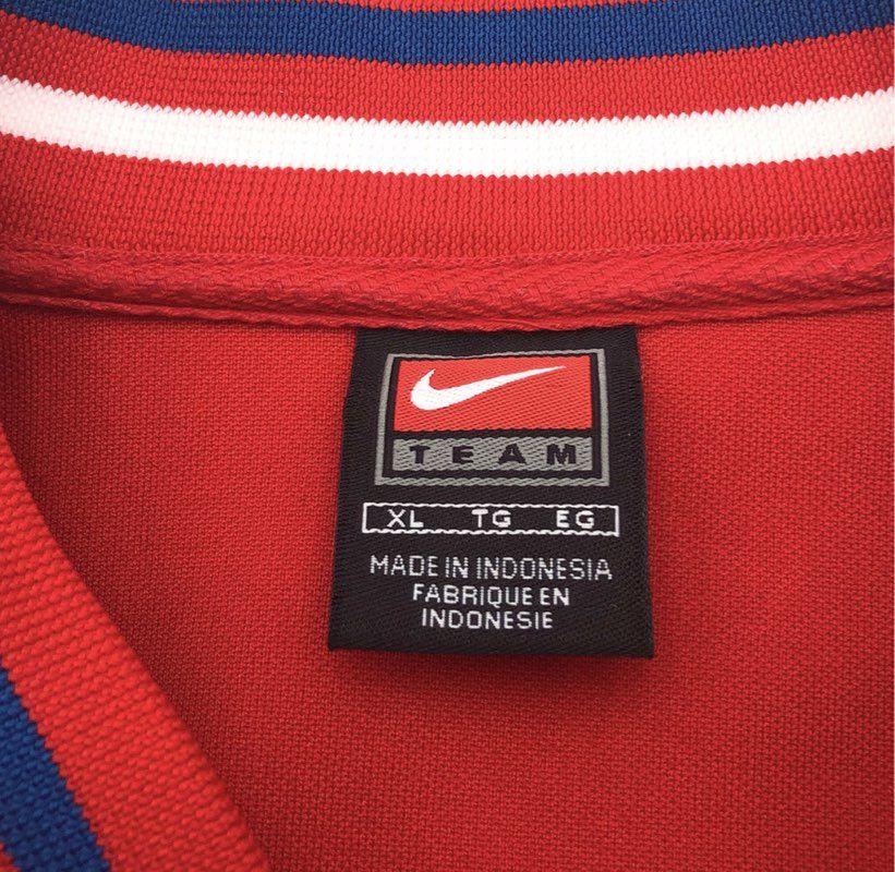 Vintage Y2K Nike Men's 76ers Red Warm Up Shooting Jersey Embroidered Sz XL