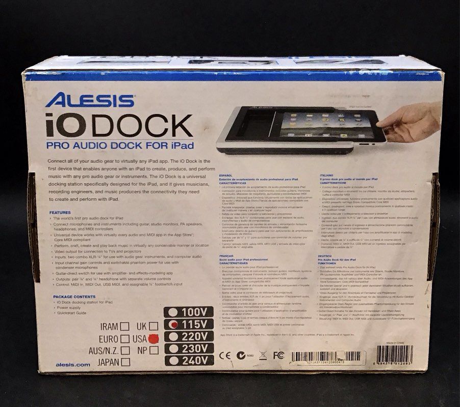 Alesis iO Dock Pro Audio Interface For iPad