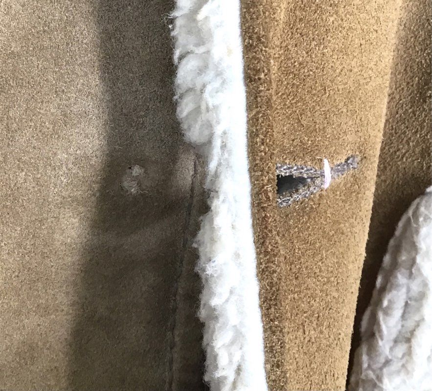 Vintage 70s Sears Western Outdoor Wear Sherpa Rancher Jacket Tan Sz L