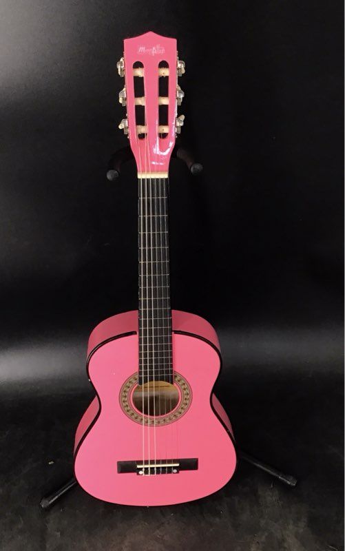 Music Alley Pink Musical Instrument 6 String Acoustic Guitar