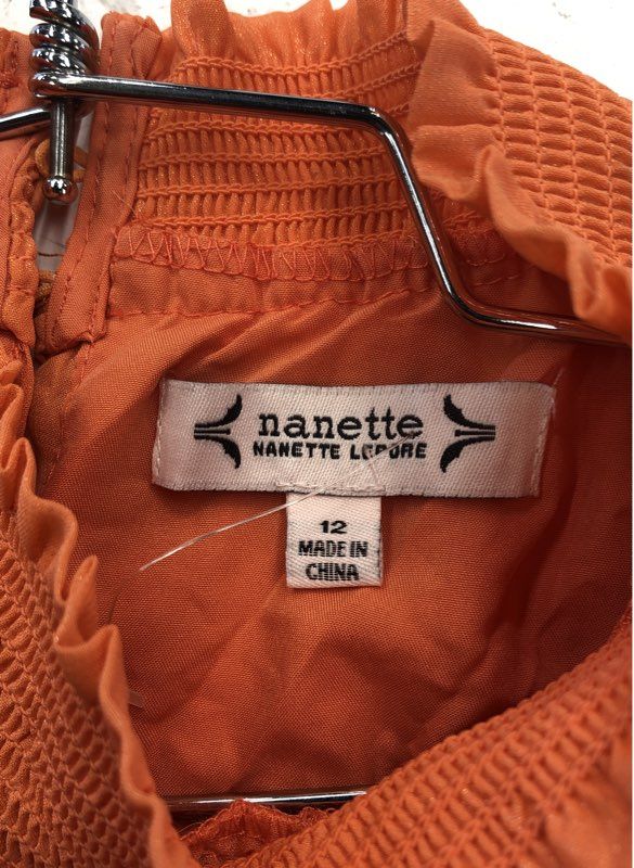 NWT Nanette Lepore Women's Vivid Coral Fit & Flare Dress - Size 12