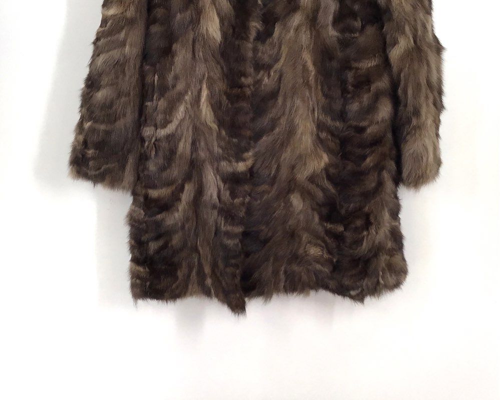 Sobol Russian Sable Mink Fur Overcoat