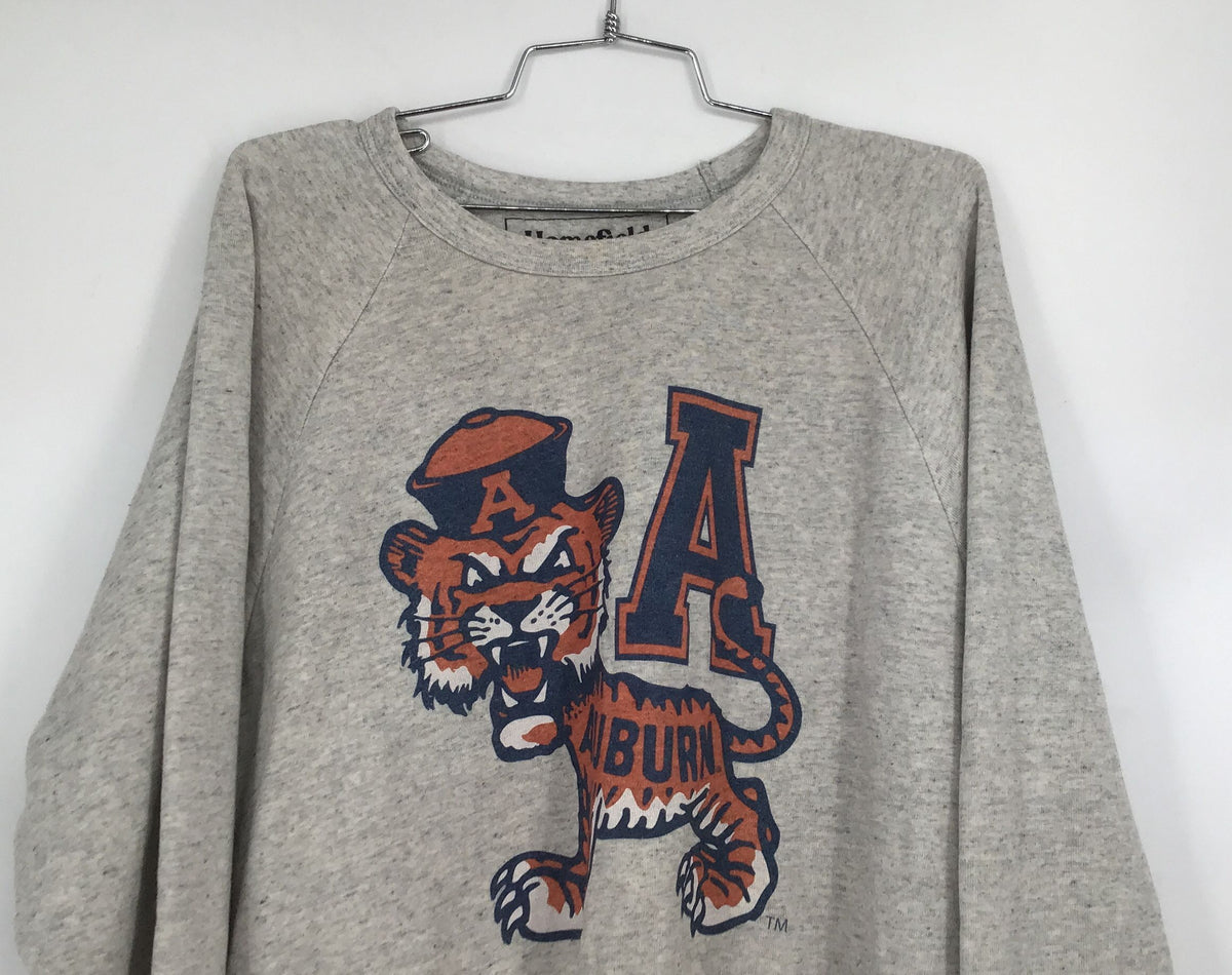 Homefield Men&#39;s Gray Auburn Tigers Football NCAA Sweatshirt - Size Large